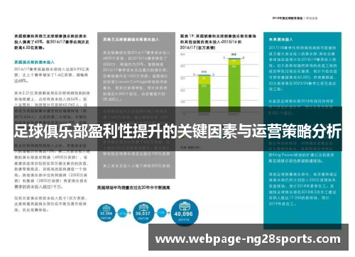 足球俱乐部盈利性提升的关键因素与运营策略分析 足球俱乐部盈利性提升的关键因素与运营策略分析